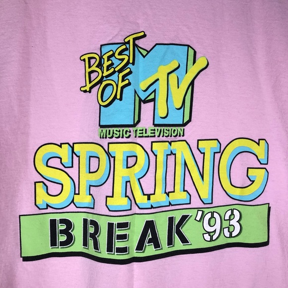 MTV Other - MTV Spring Break ‘93 Vtg Style Graphic T-shirt